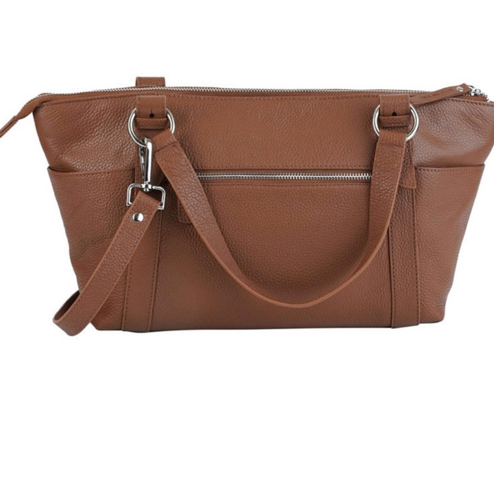 Mancici Amelia Leather Purse With Dust Cover, New - Picture 2 of 10